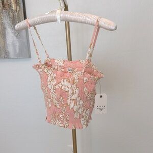 Billabong Last Rays Crop Tank Top Size Medium